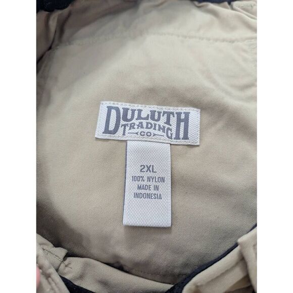 Duluth Cargo Shorts men's size 2XL tan khaki 11' inseam sturdy elastic - Picture 6 of 7